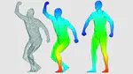 Automatic Posing of a Meshed Human Model Using Point Clouds